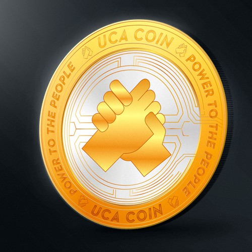 Economy logo with the title 'Crypto Coin design '