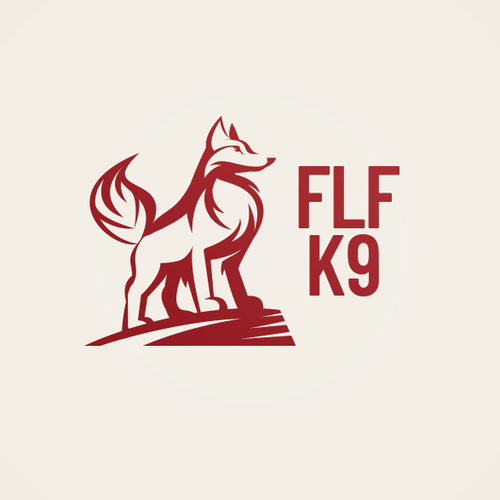 Dog training logo with the title 'Dog training & protection service'