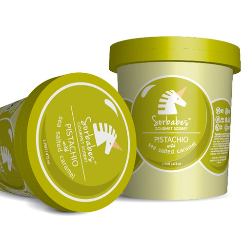 Ice cream label with the title ' ice cream package'