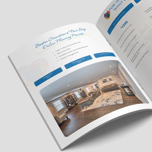 Non-profit design with the title 'Detailed Brochure for Cremation Business'