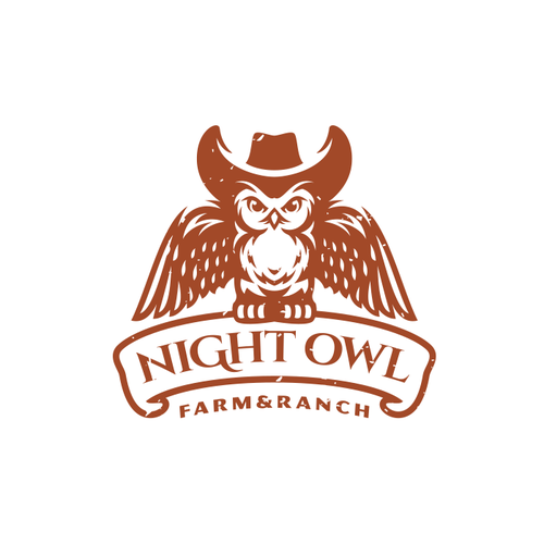 Hat logo with the title 'Night Owl'
