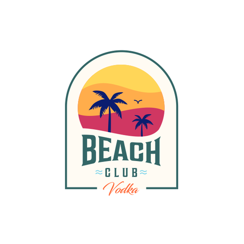 Vodka design with the title 'beach shape'