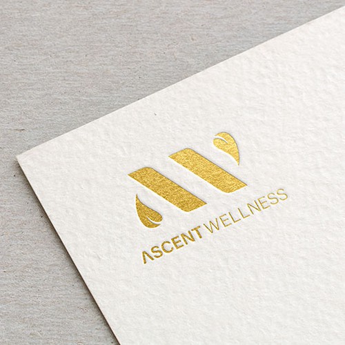 Wellness center design with the title 'Logo Design - ASCENT WELLNESS'
