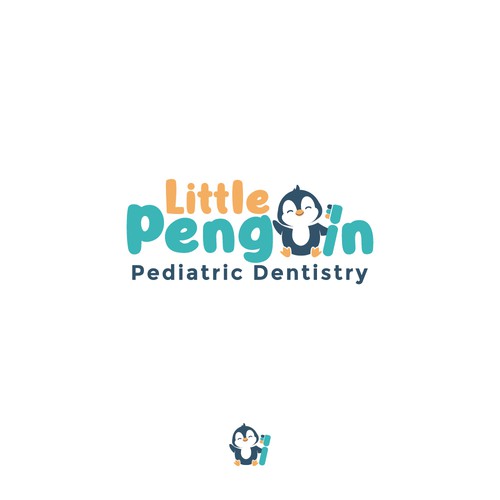 Penguin logo with the title 'Little Penguin'