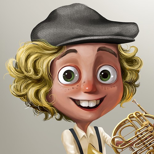 Boy design with the title 'Children book character '