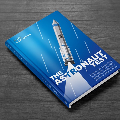 Space book cover with the title 'The asronaut test'