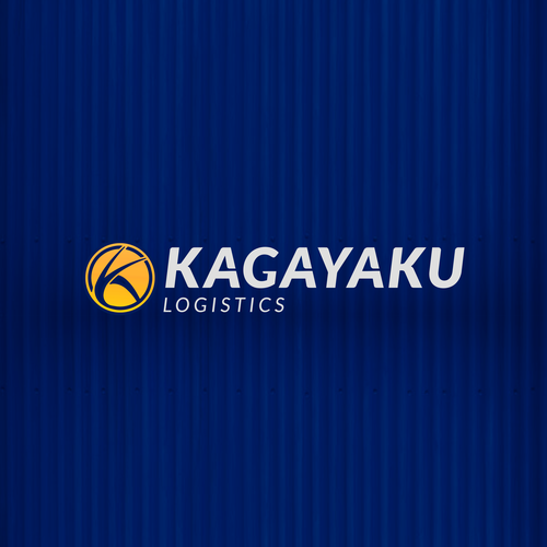 Logistics logo with the title 'Kagayaku Logistic Logo'