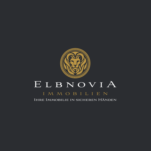 Real estate logo with the title 'Logo for Elbnovia-Immobilien GmbH '