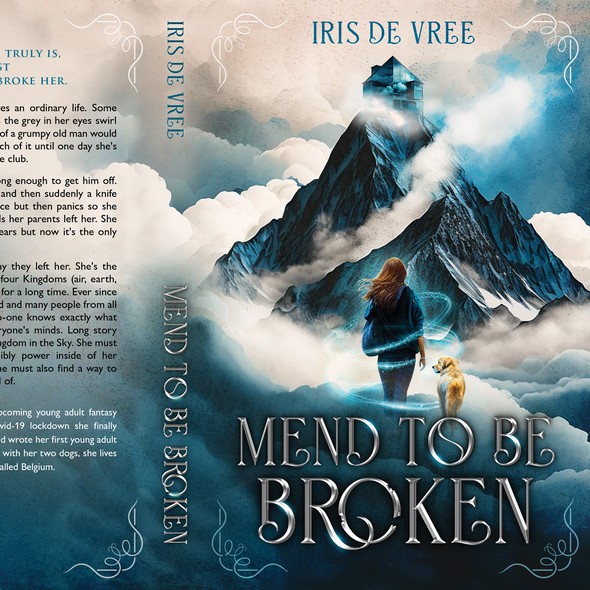 Fairy tale book cover with the title 'Mend to be Broken'