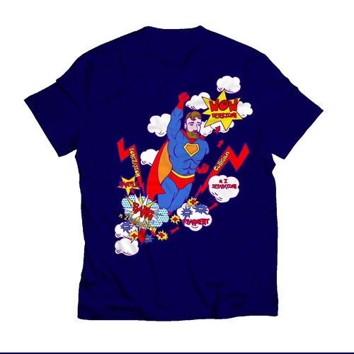 Pop art design with the title 'Pop art super hero for chromatography  laboratory'