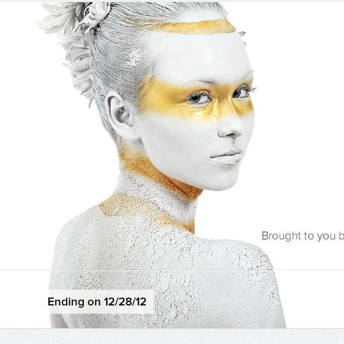 Photography website with the title 'New home page for photo contest web app'