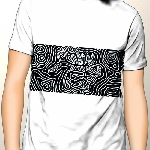 Abstract t-shirt with the title 'T-shirt illustration for 'Parallel 46''