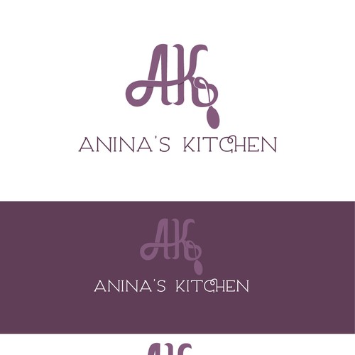 Violet logo with the title 'Logo design for a food blog'