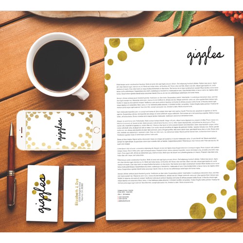 Shiny logo with the title 'golen giggles'