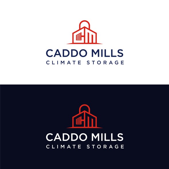 Self storage logo with the title 'Logo design concept for Caddo Mills Climate Storage'