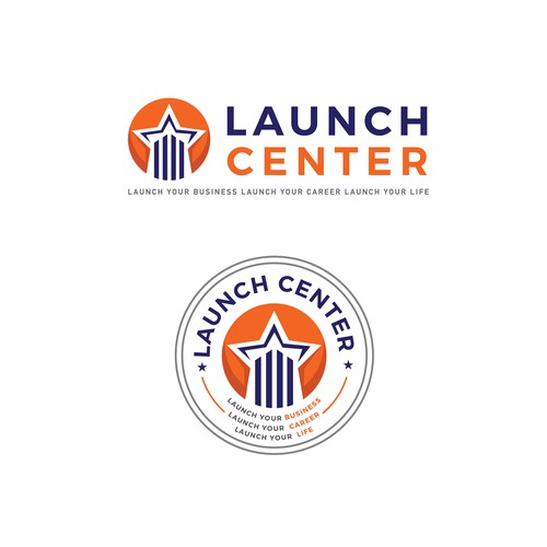 Career logo with the title 'Career Launch Center Brand concept'