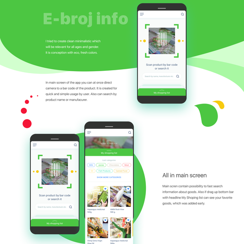 Barcode design with the title 'E-Broj info'