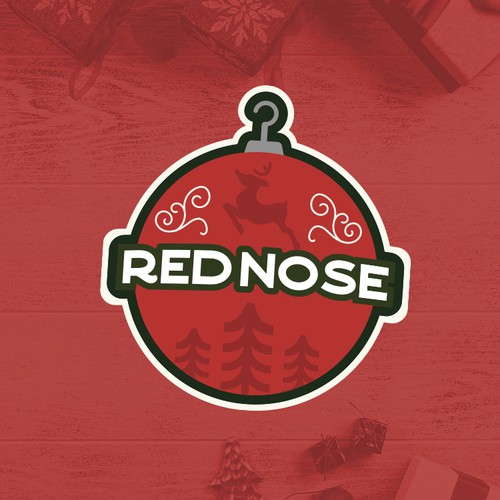 Christmas logo with the title 'Ornaments'