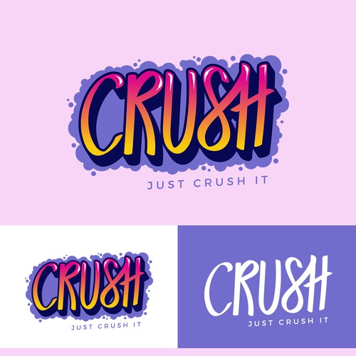 Vapor logo with the title 'Need Logo for Recreational Marijuana Brand - CRUSH'