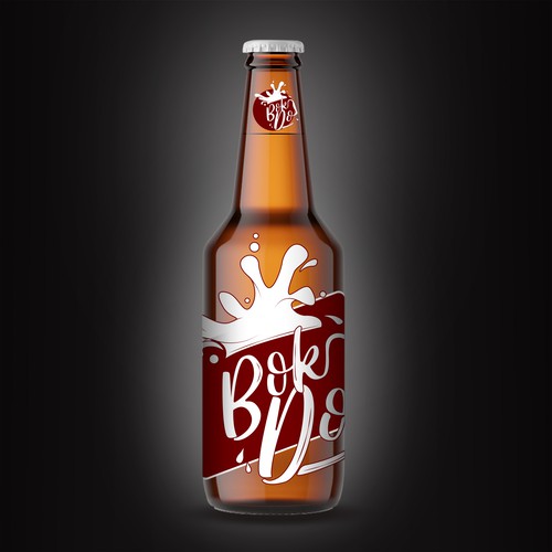Parcel logo with the title 'Beer bottle design.'