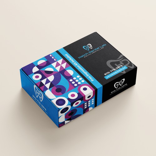 Aesthetic packaging with the title 'Shipping Box Design'