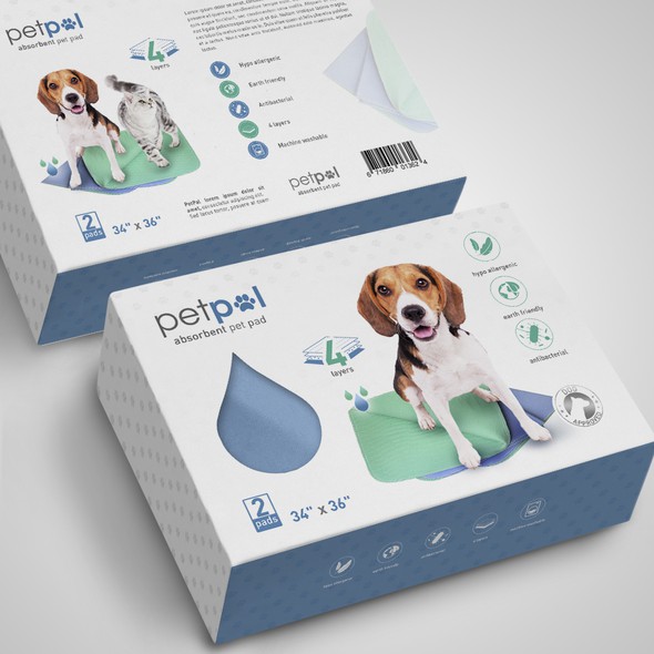 Pad design with the title 'Package design'