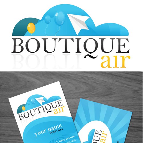 Air design with the title 'Bold logo and Business Card'