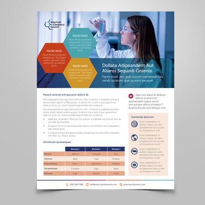 Indesign template for a American Chemistry Council