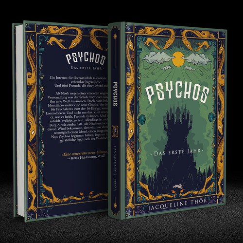 Hand-drawn book cover with the title 'Psychos'