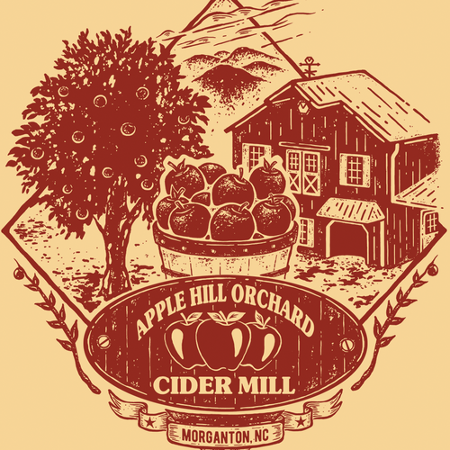 Food t-shirt with the title 'T-shirt design for Apple Hill Orchard'