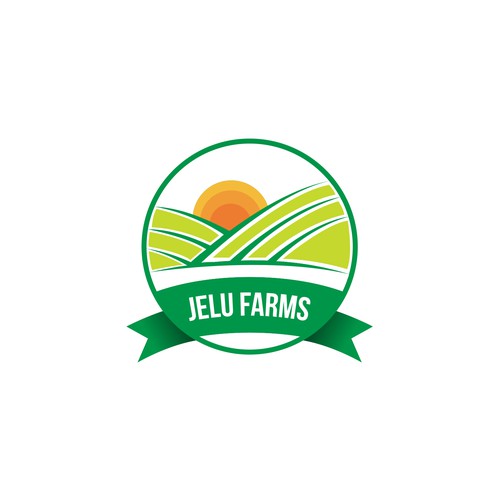 Land design with the title 'Create a logo for Jelu Farms'