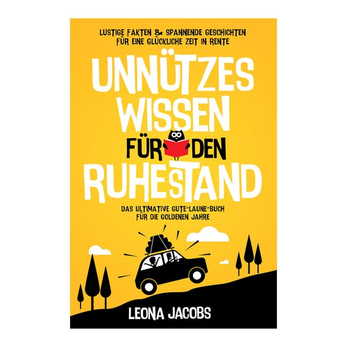 Retirement design with the title 'Book cover'