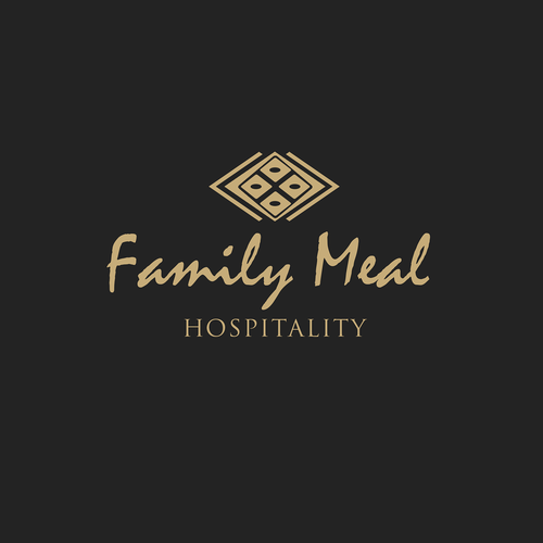 Marca logo with the title 'Family Meal Hospitality Logo'