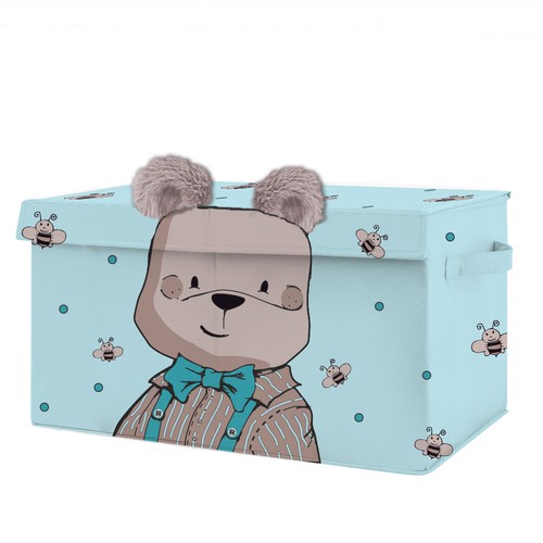 Bear illustration with the title 'illustration for toy box '