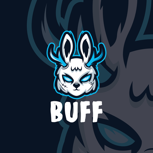 Rabbit design with the title 'Energic Jackalope'