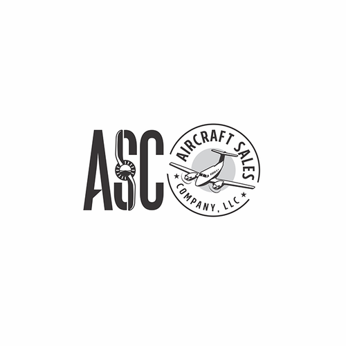 Engine design with the title 'Aircraft Sales Company Logo'