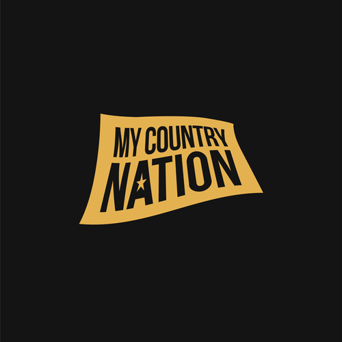 Country music design with the title 'Bold Country Music Logo for My Country Nation'