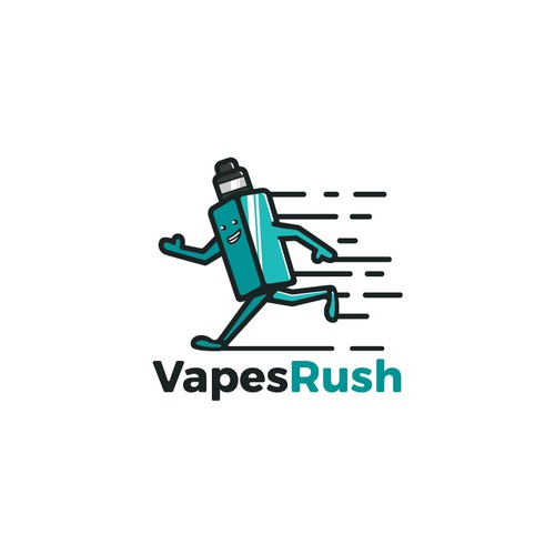 Vape logo with the title 'Vapesrush'