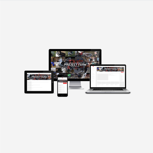 Engine design with the title 'YouTube Banner for Project Farm'