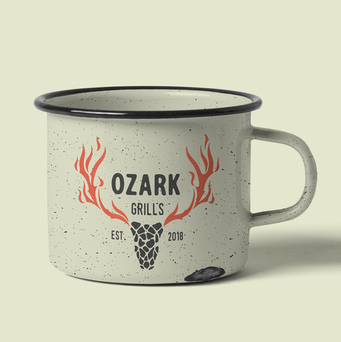 Grill brand with the title 'Ozark - logo'