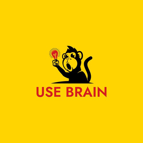 Fun logo with the title 'USE BRAIN Logo'