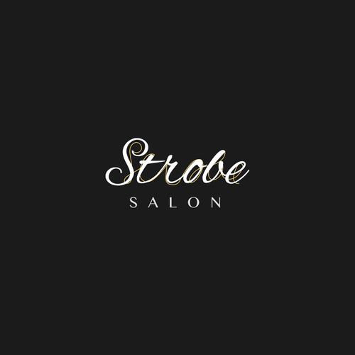 Glow design with the title 'Logo Design for STROBE Salon'