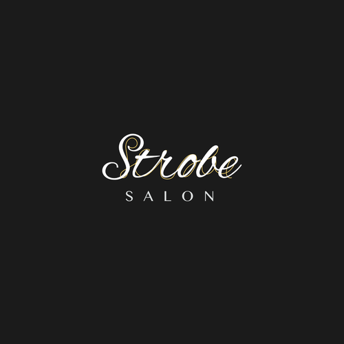 Custom brand with the title 'Logo Design for STROBE Salon'