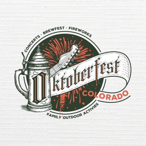 Hand-drawn design with the title 'Oktoberfest Colorado'
