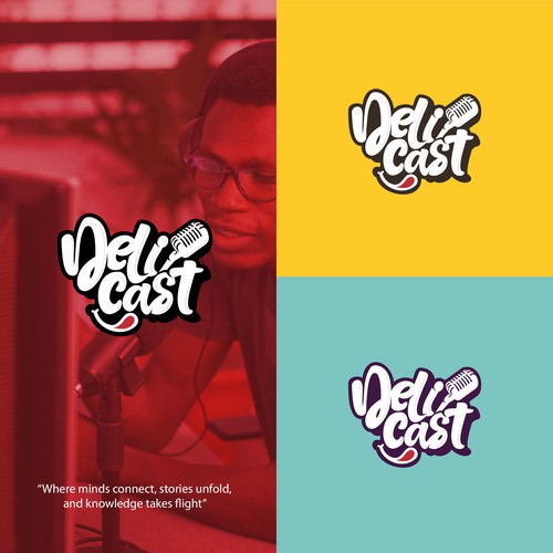 Delicious logo with the title 'Delicast'