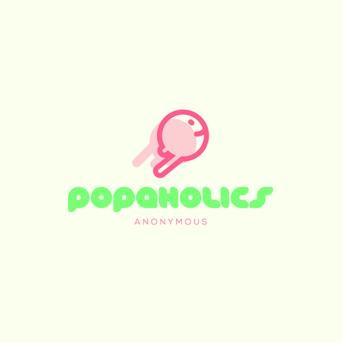 Pop culture logo with the title 'Popaholics / Popbar'