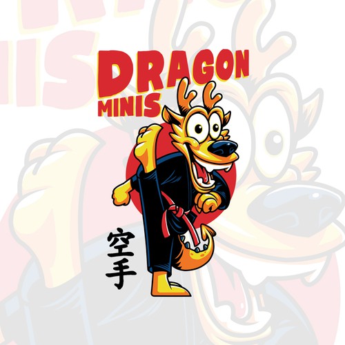 Karate design with the title 'Karate Dragon'
