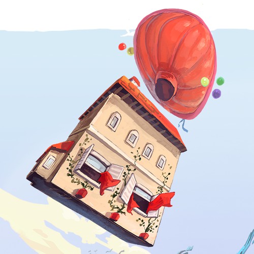 Cloud design with the title 'Above The Clouds'