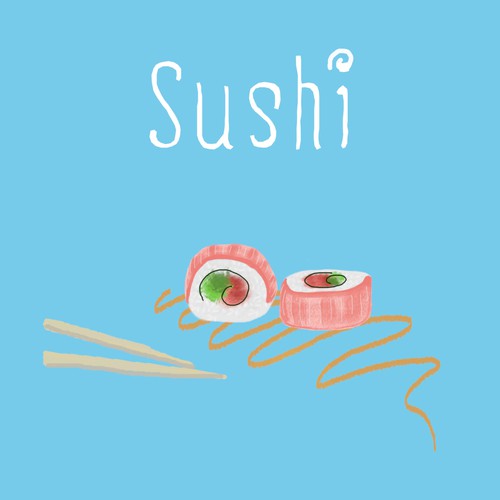 Sushi artwork with the title 'Sushi'