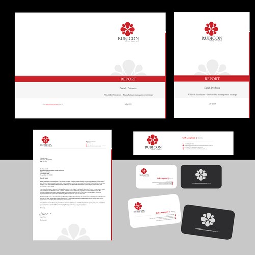 Gift card design with the title 'Creative Brand Identity'